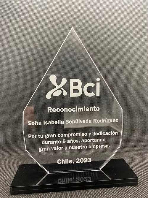 Galvanos Personalizados en Acrílico