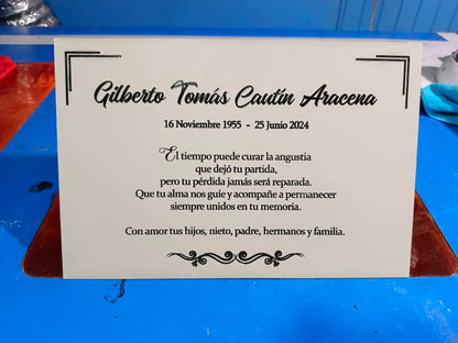 Lápidas Personalizadas para Cementerios Porcelanato
