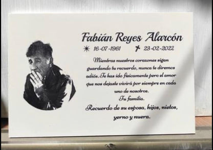 Lápidas Personalizadas para Cementerios Porcelanato